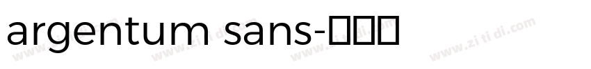 argentum sans字体转换